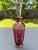 Ruby Red Early 1900s Moser Bohemian Cranberry Paneled Cabochon 24k Gold Decanter Set For Sale - Image 8 of 17