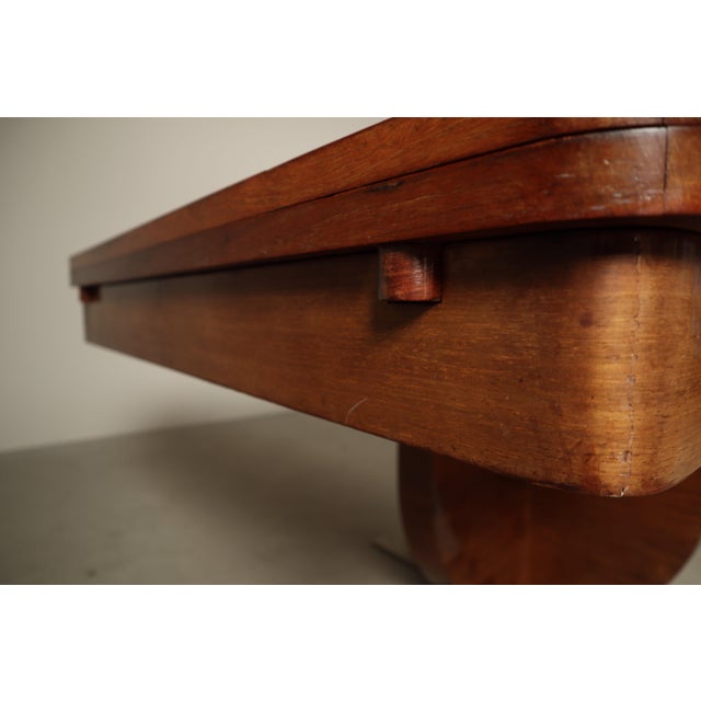 Modern Art Deco Extending Dining Table with Sculptural Pedestal Base, 1930s For Sale - Image 3 of 16