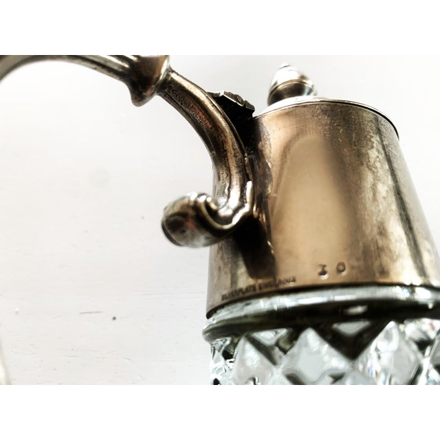 Antique English Silver-Plated Crystal Decanter attributed to Mappin & Webb, 1890s-1920s For Sale - Image 12 of 18