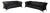 Model 322 2-Seater and 3-Seater Sofas in Black Leather from Rolf Benz, Set of 2 For Sale