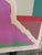 Purple French Artist Patrice Bertin Female Composition Oil on Canvas Custom Wood Floating Frame Signed For Sale - Image 8 of 11