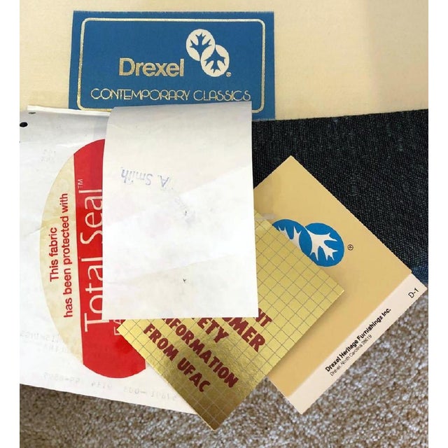 Drexel Vintage Baughman for Drexel Barrel Back Parson Chairs Pair 1970's For Sale - Image 4 of 7