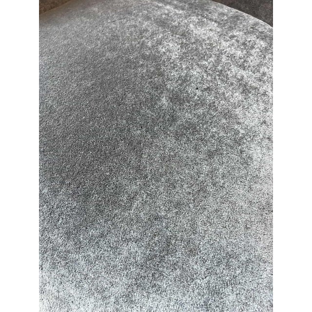 Textile Blue Mohair Arm Chair For Sale - Image 7 of 8