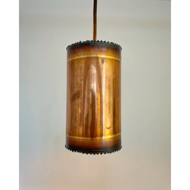 Flame-Cut Copper Pendant Lamps by Svend Aage Holm Sørensen, 1960s, Set of 3 For Sale - Image 6 of 9