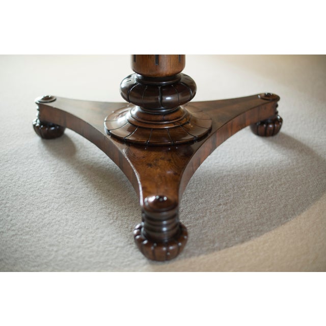 Wood 19th Century English Rosewood Center Table For Sale - Image 7 of 7