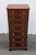 Elevate your interior with this exceptional Drexel Heritage Georgian-style tall chest, expertly crafted from rich,...
