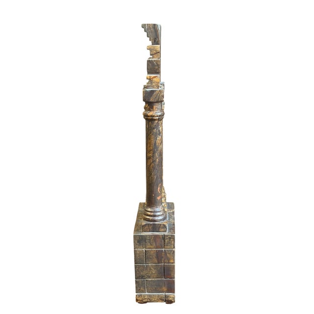 Antique Grand Tour Marble Model of Architectural Ruins.
