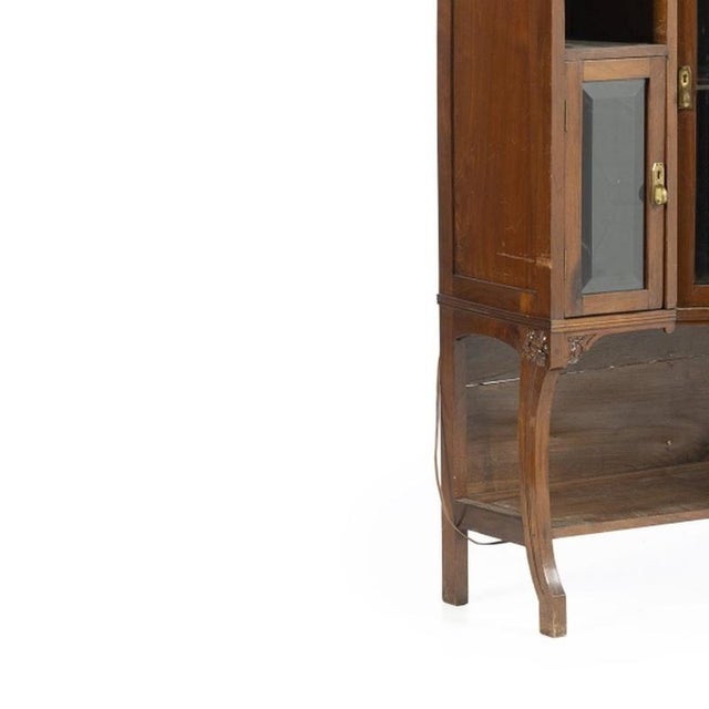 Art Nouveau Wardrobe in Mahogany For Sale - Image 3 of 6