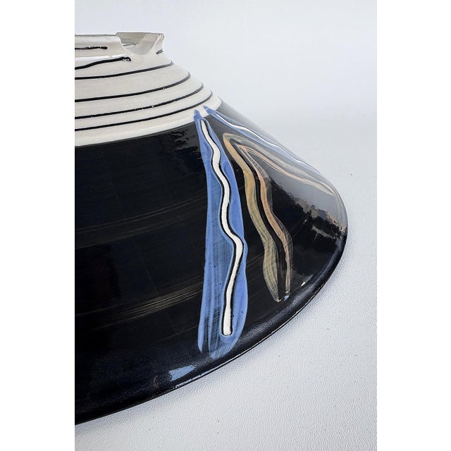 2000 - 2009 Studio Pottery Post Modern Abstract Centerpiece Bowl For Sale - Image 5 of 8