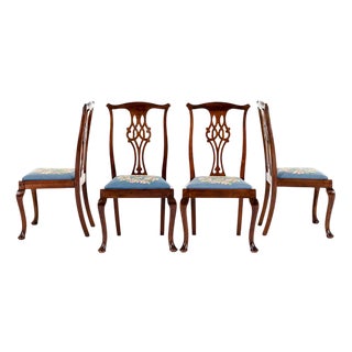 Georgian Dining Chairs in Mahogany, Set of 4 For Sale