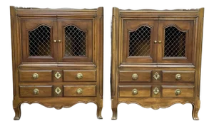 John Widdicomb French Provincial Nightstands, a Pair