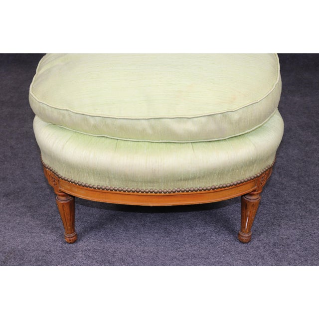 French Louis XVI Style Chaise Lounge Daybed Recamier Circa 1930 For Sale - Image 11 of 13