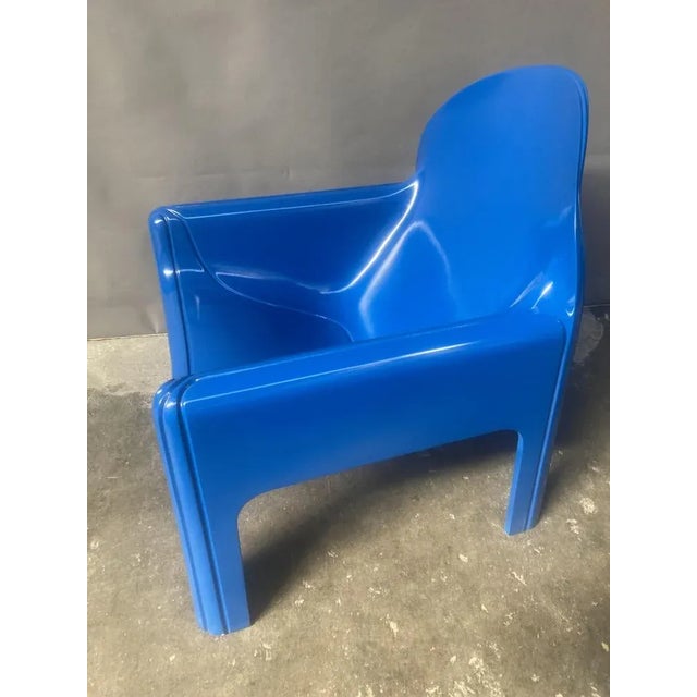 Blue Model 4794 Armchair by Gae Aulenti for Kartell, 1974 For Sale - Image 3 of 8