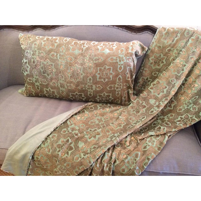 Via Venezia Textiles" extravagant pieces reflect a brilliant infusion of hand-dyed and hand-painted colors and designs...