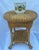 Late 20th Century Natural Rattan Wicker Victorian Two-Tier Side Table For Sale - Image 11 of 11