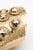 Vintage Hand Hammered Brass Wide Cuff Bracelet With Seven Raised Disks, 1970's For Sale In Miami - Image 6 of 8