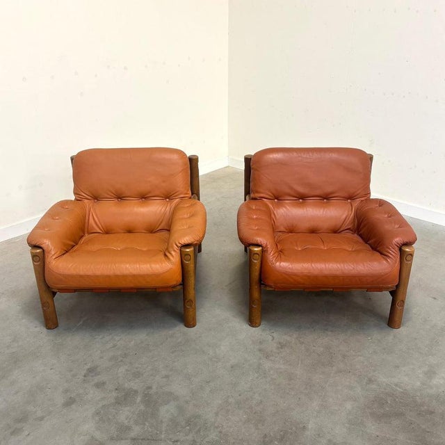 Vintage Brutalist Lounge Chairs, 1960s, Set of 2 For Sale - Image 6 of 16
