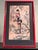 Mid 20th Century Vintage Mid Century Chinoiserie Pair Framed Prints D. Voaguest Red Faux Bamboo 24" For Sale - Image 5 of 12