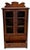 Unusual Early 1900s Antique American Miniature Size Wood & Glass Front "Salesmans Sample" Kitchen Hutch - 23 Inches Tall For Sale - Image 14 of 18