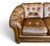 Vintage Chesterfield-Style Cognac Brown Leather Sofa With Button Tufting and Rolled Arms For Sale - Image 10 of 14