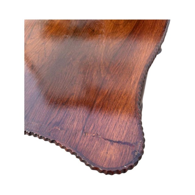 Antique Foldable Console Table in Rosewood For Sale - Image 6 of 8