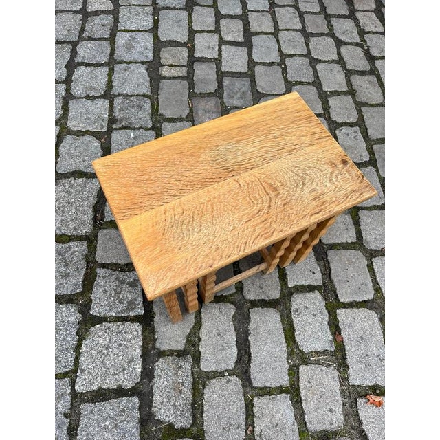 Nesting Tables in Oak by Carl Eriksen for Cemo Möbel Odense, Set of 3 For Sale - Image 10 of 11