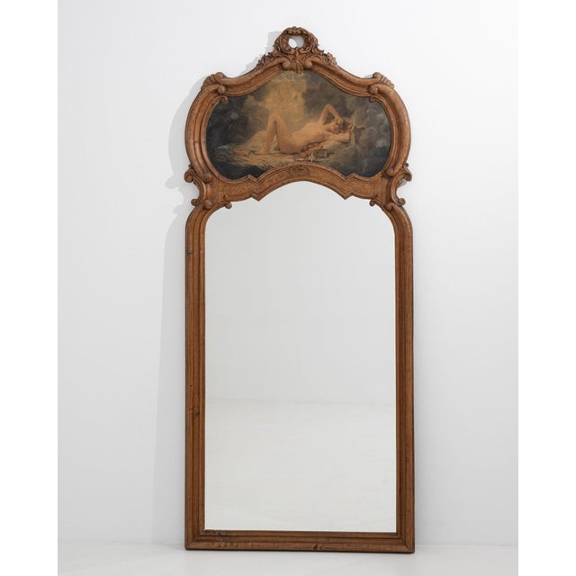 19th Century 19th Century France Louis XV Gold Wood Full-length & Floor Mirrors For Sale - Image 5 of 10