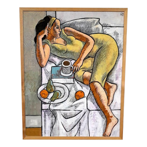 Robert Finch 20th C. American Contemporary Figure & Still LIfe Gouache