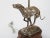 1950s Bronze Nickel Greyhound Dog Table Lamp For Sale - Image 4 of 11