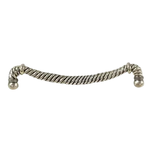 Silvered Pewter Equestrian Oversized Cabinet Pull, 13”, Vicenza, Usa