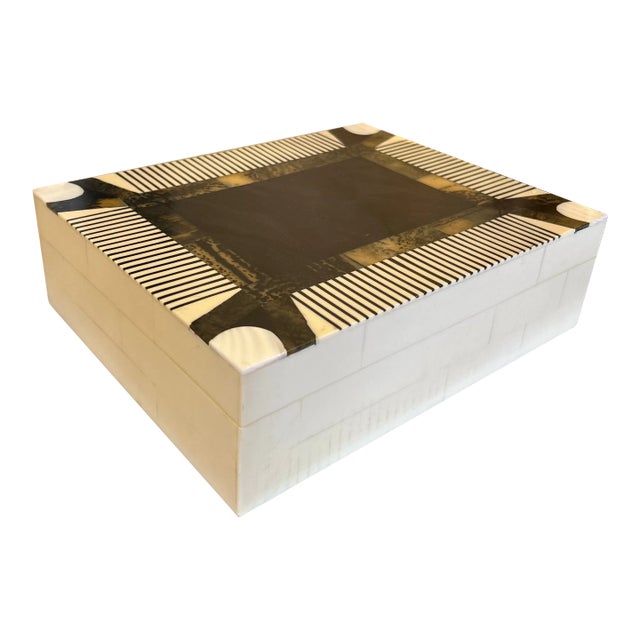 Brown and Off-White Accessories Box For Sale