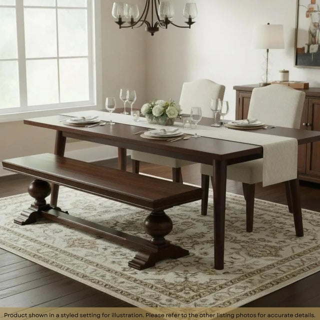 Dimensions: 67" W x 16' D x 19" H Simple, timeless, and versatile — this solid wood bench is designed to bring both...
