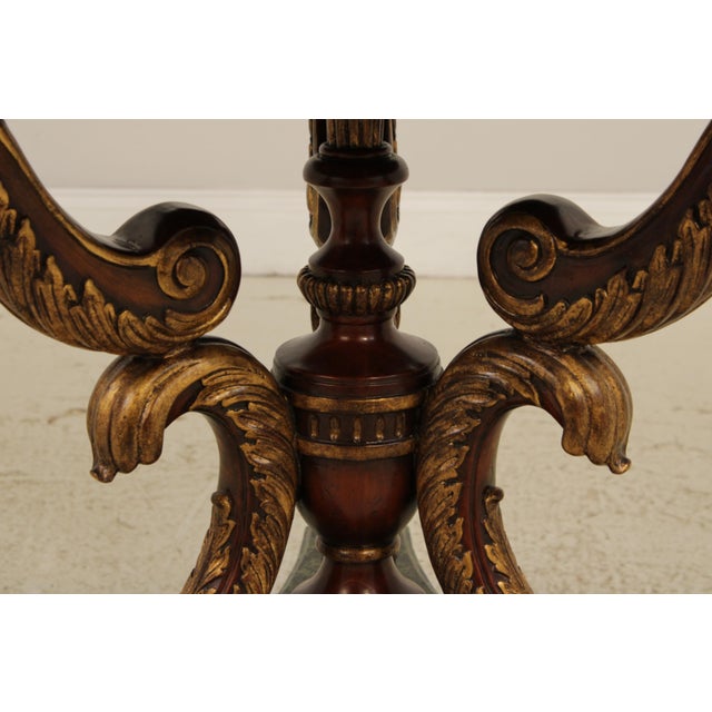 Maitland Smith Round Marble Top Louis XV Center Table For Sale - Image 10 of 12