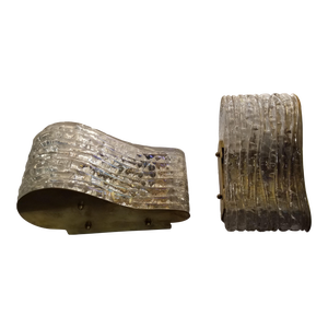 Pair of 1960s Venetian Swirl Glass Sconce