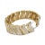 Haus of Brilliance 14K Yellow Gold 15.0 Cttw Diamond Chevron Wave 7.25" Inch Link Bracelet For Sale - Image 4 of 7