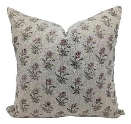 Fabdivine Handcrafted Cushion Cover 20x20 Inch Vintage Floral