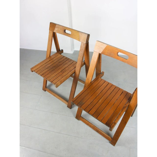 Set of Vintage Trieste Folding Chairs by Aldo Jacober For Sale - Image 4 of 15