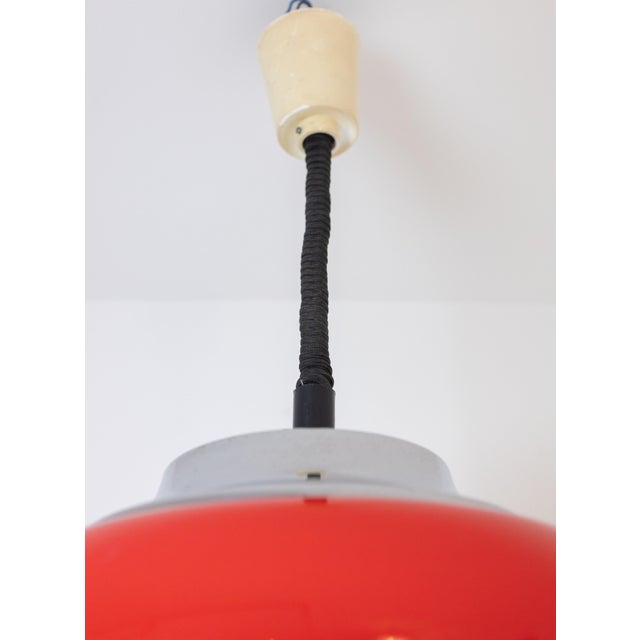 Red Jadran Pendant by Harvey Guzzini For Sale - Image 6 of 7