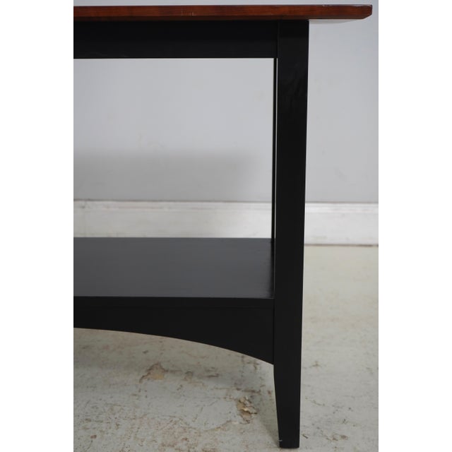 Ethan Allen Ethan Allen 2 Tier Mission Style Console Table For Sale - Image 4 of 13