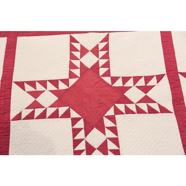 Nazmiyal Collection Antique American Quilt Textile For Sale - Image 4 of 7