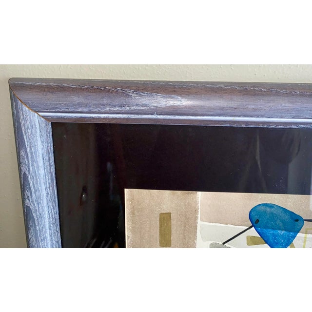 Paint Jane Downs Carter Listed Artist 1950s Abstract Watercolor “Tensions in Space” For Sale - Image 7 of 8