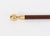 Vintage English Brass Topped Walking Stick with Compass Flask For Sale - Image 3 of 13