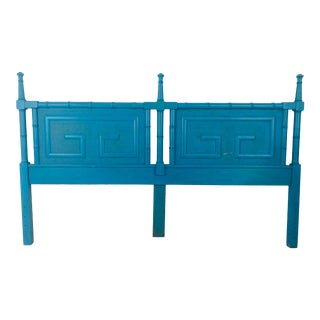 Vintage Faux Bamboo King Size Headboard For Sale