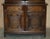 Wood Vintage Jacobean Revival English Carved Oak Bookcase, 1900s For Sale - Image 7 of 18