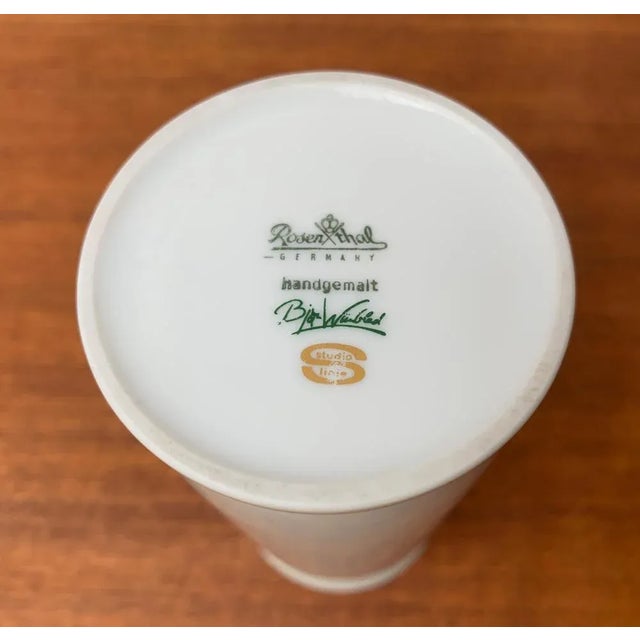 Mid-Century German White Porcelain Vase by Bjørn Wiinblad for Rosenthal For Sale - Image 17 of 18