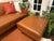 West Elm West Elm Axel Leather Sofa + Matching Ottoman For Sale - Image 4 of 4