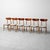 Rectangular Dining Table and Chairs in Wood, 1960s, Set of 7 For Sale - Image 4 of 15