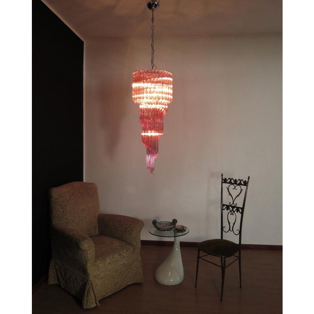 Murano Glass Prism Chandelier, 1990s For Sale - Image 9 of 15