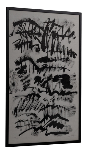 Ink on Paper by Jan Schoonhoven, the Netherlands, 1983
