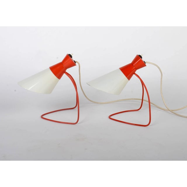 Mid-Century Modern Mid-Century Modern 1618 Desk Lamps by Josef Hurka for Napako, 1950s, Set of 2 For Sale - Image 3 of 6